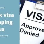 BAnner about Work visa stamping status blog